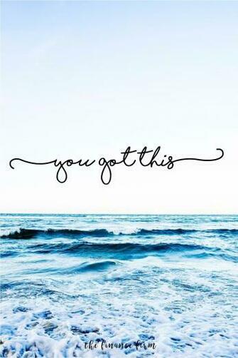 You Got This iPhone Wallpaper Ocean Beach Breathe