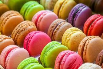 Macarons Background 4k