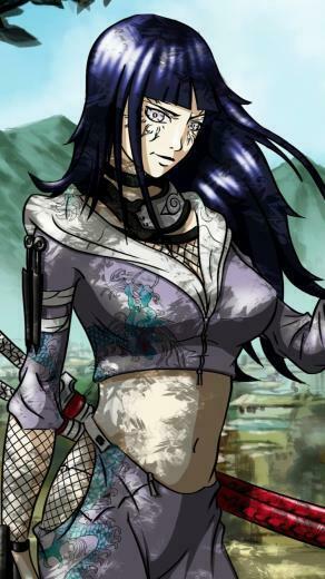 Wallpaper Naruto Shippuden Hinata Hyuga Fighter
