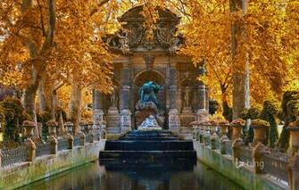 Wallpaper Autumn Trees Landscape Flowers France Paris