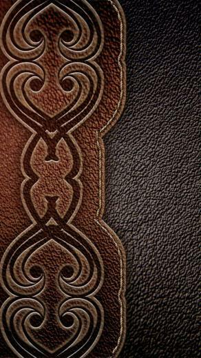 Vintage Brown Leather Wallpaper iPhone