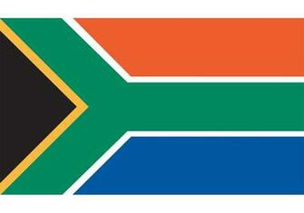 South African Flag Vector Art