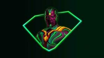 Neon Avengers Desktop Wallpaper Based On Artwork By
