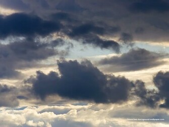 Cloudy Evening Sky Background Wallpaper