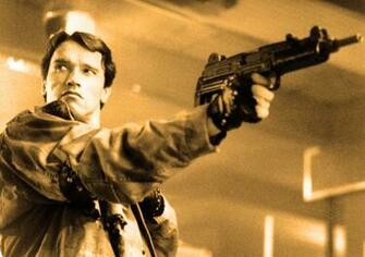 Terminator Arnold Schwarzenegger Weapon Gun Wallpaper