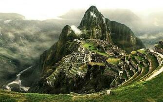 Machu Picchu The Inca City Peru Mountain Axtec Ancient Wallpaper