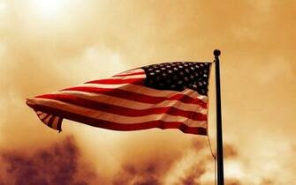 American Flag With Sunset HD Wallpaper Old