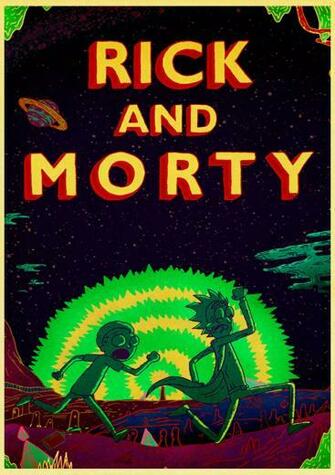 New Rick And Morty Retro Poster In