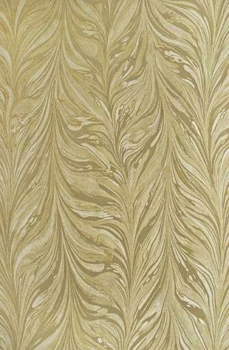 Cream Striped Marble Wallpaper Using Both Mica And Matte Inks In Gold