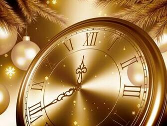 Happy New Year Golden Clock Countdown In S Eve
