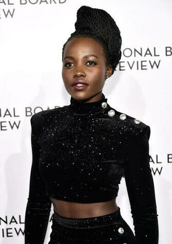 Lupita Nyong O In Balmain At National Board Of Re