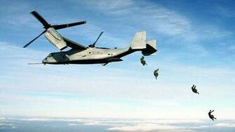Military Wallpaper Helicopter Paratroopers Osprey Wallpapervault