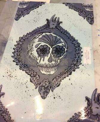 Skull Damask Print Glukkake Me