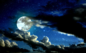 Night Sky Moon Wallpaper Image Photos Picture