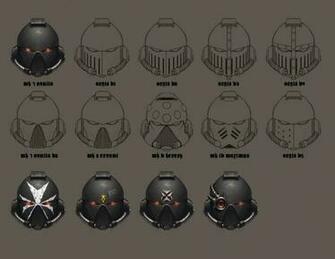 Black Templar Helmet Sketches By Nicholaskay