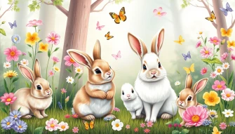 Cute Bunnies Wallpaper