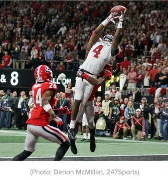 Jerry Jeudy Alabama Georgia In Ot Rolltide Bama