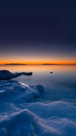 Vactualpapers Gallery A Calm Sunset Over The Ocean