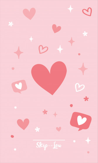 Pink Heart Wallpaper For Phone And Computer Skip To My Lou