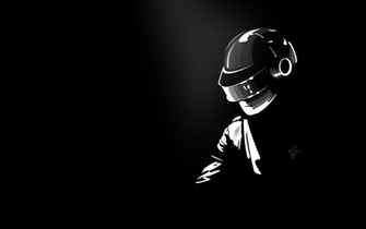 Daft Punk Wallpaper Greyscale