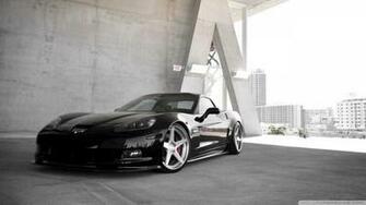 Black Chevrolet Corvette Z06 4k HD Desktop Wallpaper For