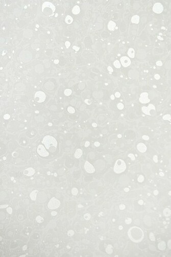 White Marble Effect Wallpaper With Silver Metallic Embellishment