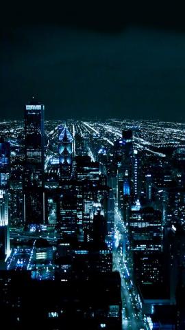 City Night iPhone Wallpaper iPad Lights