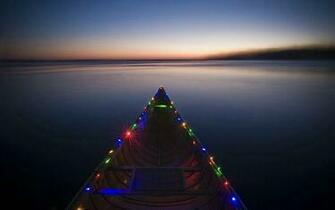 Christmas Lights On Lake Monona Madison Wisconsin Usa Wallpaper