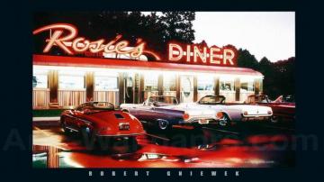 American Diner Wallpaper On