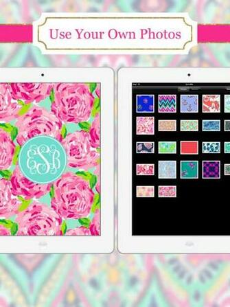 Monogram Wallpaper Background Maker HD Diy With Glitter Themes