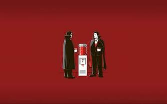 Humor Funny Office Dark Horror Vampire Blood Wallpaper Background