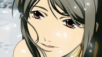 Wallpaper Rahxephon Girl Brunette Snow Close