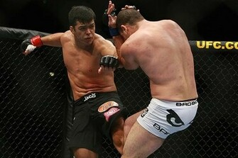 Lyoto Machida And Mauricio Rua During A Match