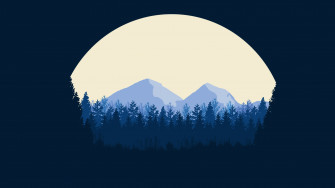 Minimalist Mountains Laptop Full HD 1080p 4k Wallpaper