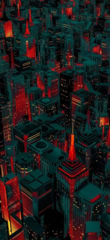Red City Cityscape Wallpaper Samsung Galaxy