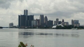 Detroit Skyline Wallpaper HD