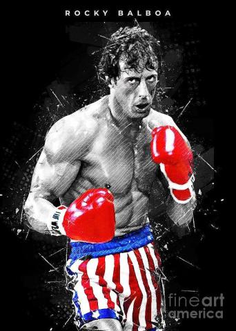 Rocky Balboa Painting By Suzanne Rose Pixels