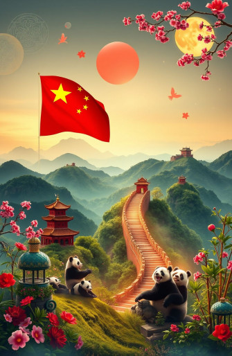 China Flag Wallpaper
