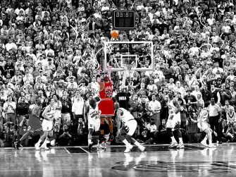 Michael Jordan Mj Last Shot Basketball Poster My Hot Posters