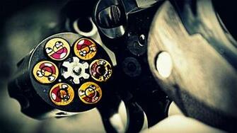 Guns Ammunition Smiley Face Awesome Wallpaper HD