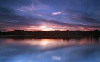 Still Lake At Dusk Wallpaper And Image Pictures