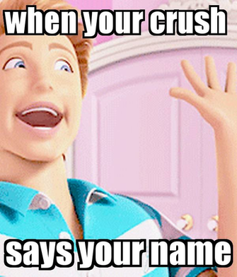 When Your Crush Says Name Keep Calm And Carry On Image