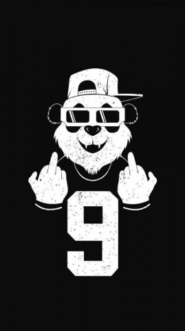 Dhooom On Fondos Panda Wallpaper iPhone Graffiti