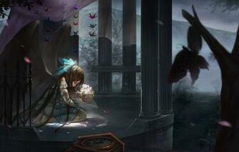 Wallpaper Loneliness Columns Art Grief Moths Reiu Equipment