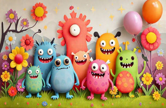 Cute Monster Wallpaper