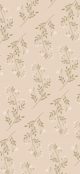 Jasmine Blossoms Beige Wallpaper Flower For iPhone