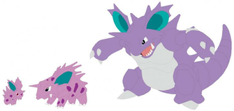 Nidoran Nidorino And Nidoking Base By Selenaede
