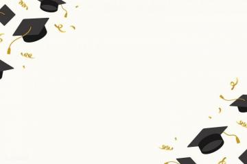 Graduation Background With Mortar Boards Vector Image By