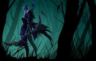 Wallpaper Traxex Drow Ranger Carry Trueshot Aura Gust