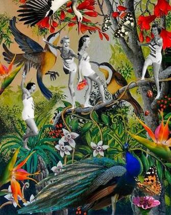 By Karen Schremmer Collage Background Henri Rousseau